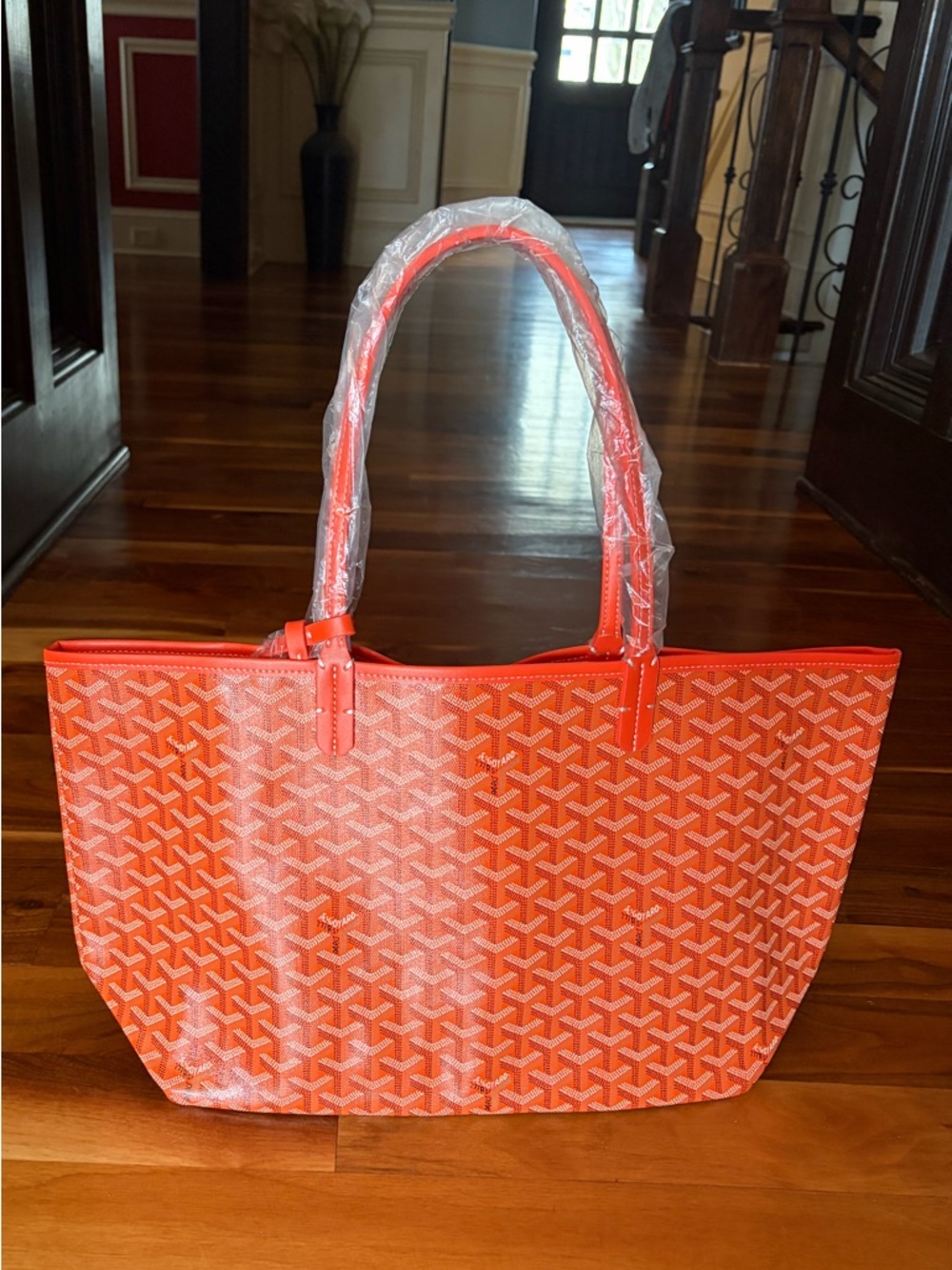 Orange Patterned Women's Tote Bag NWT